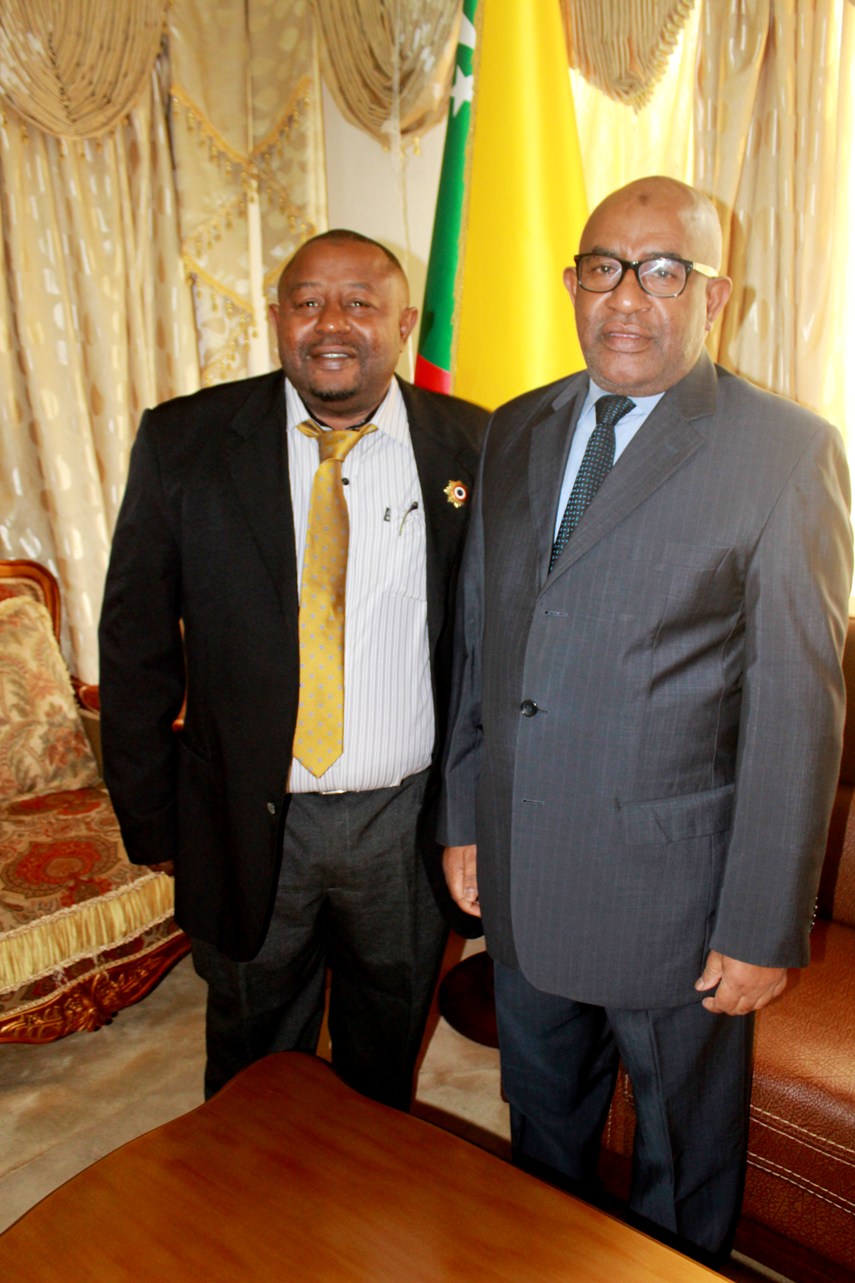 Visite de courtoisie de M Lihadji Madi Abdou Mohamed au Chef de l'Etat.